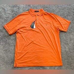 Polo Ralph Lauren Polo Shirt Orange Classic Fit Mens‎ Size 3XL Tall